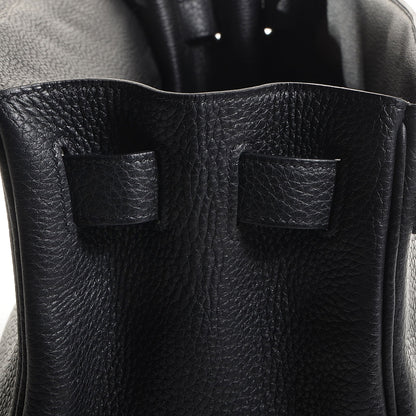 Hermes Taurillon Clemence Shoulder Kelly 40 Black 12 of 26