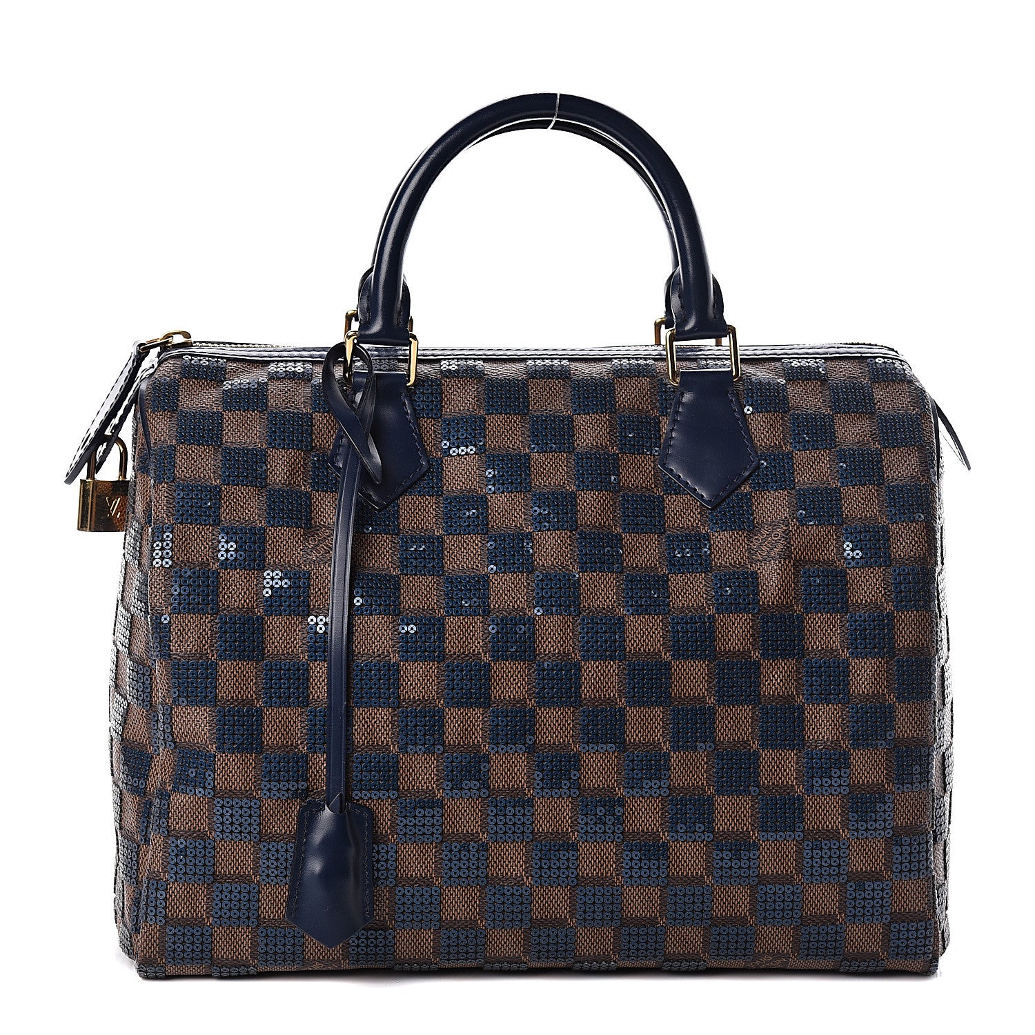 Louis Vuitton Damier Paillettes Speedy 30 Blue 1 of 10