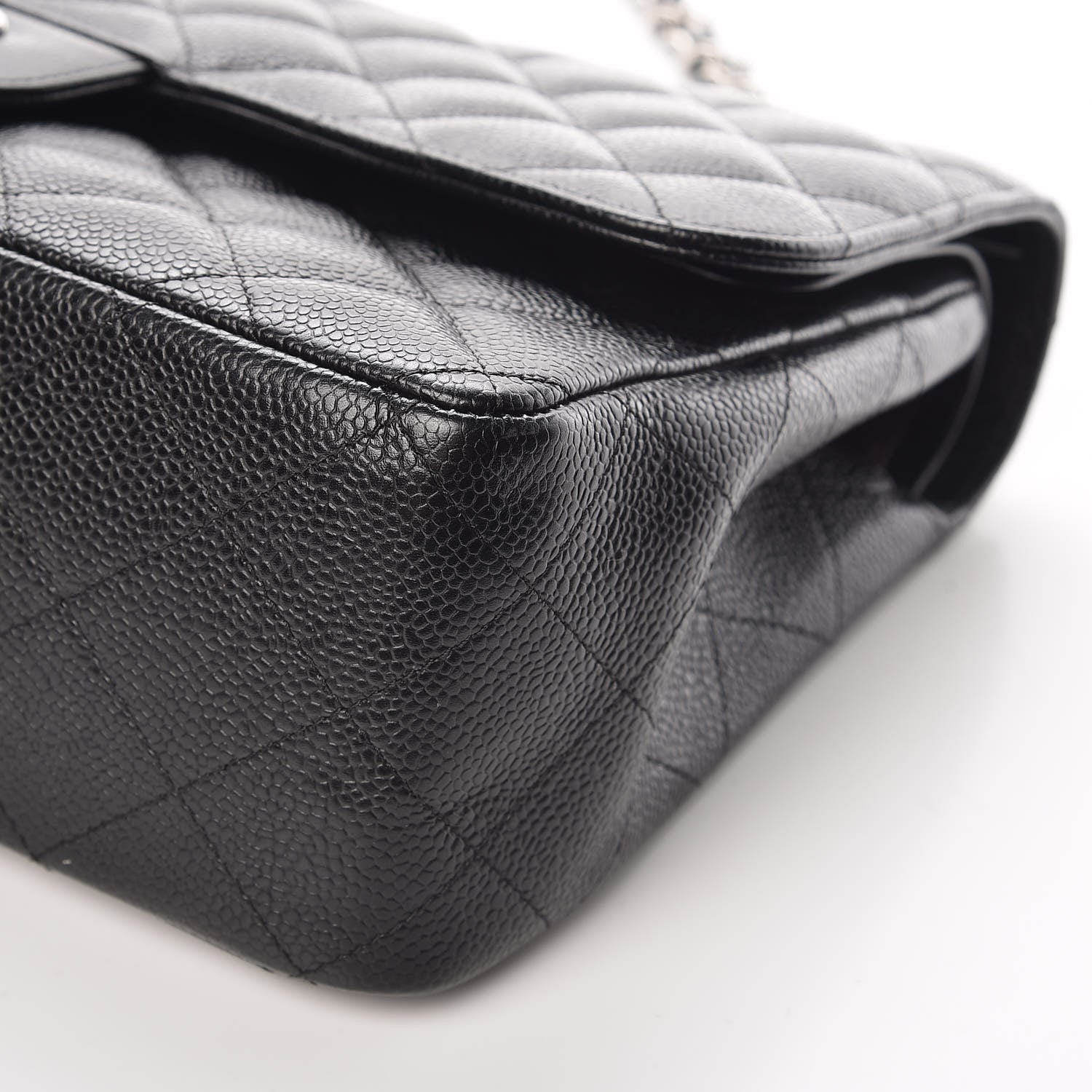 Chanel Caviar Quilted Jumbo Double Flap Black 14 of 16