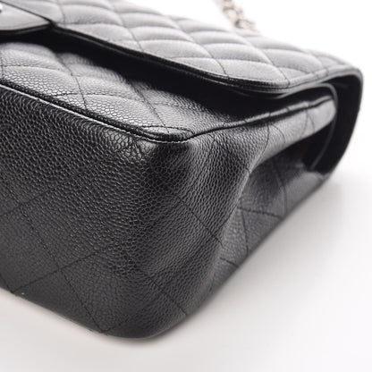 Chanel Caviar Quilted Jumbo Double Flap Black 14 of 16