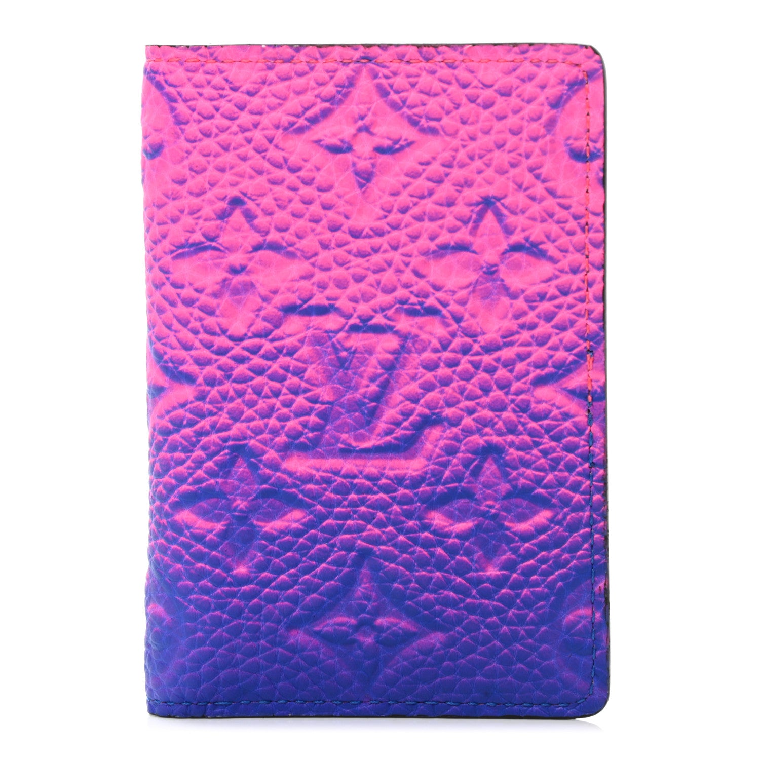 Louis Vuitton Taurillon Illusion Pocket Organizer Bleu Rose 1 of 7