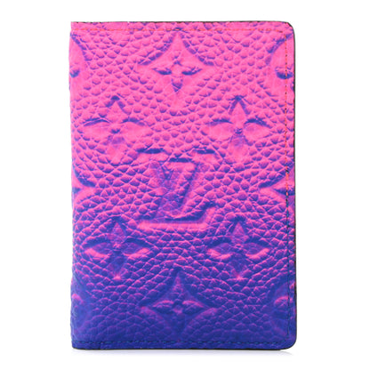 Louis Vuitton Taurillon Illusion Pocket Organizer Bleu Rose 1 of 7