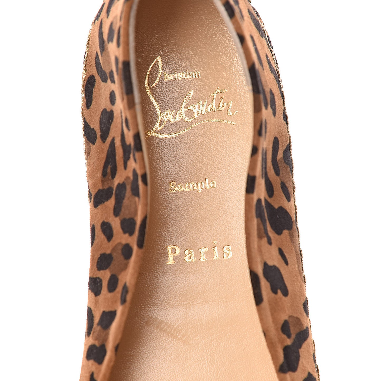 Veau Velours Leopard Aliochette Espadrilles 39 Caramel