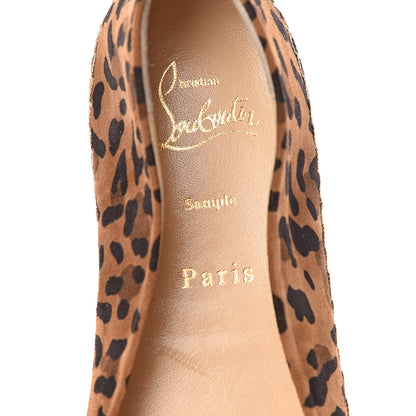 Christian Louboutin Veau Velours Leopard Aliochette Espadrilles 39 Caramel 5 of 9
