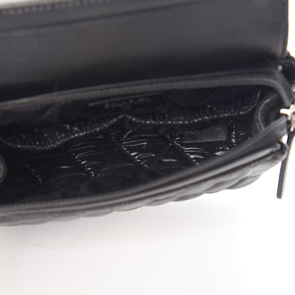 Chanel Lambskin Quilted Flap Cosmetic Case Black 5 of 8
