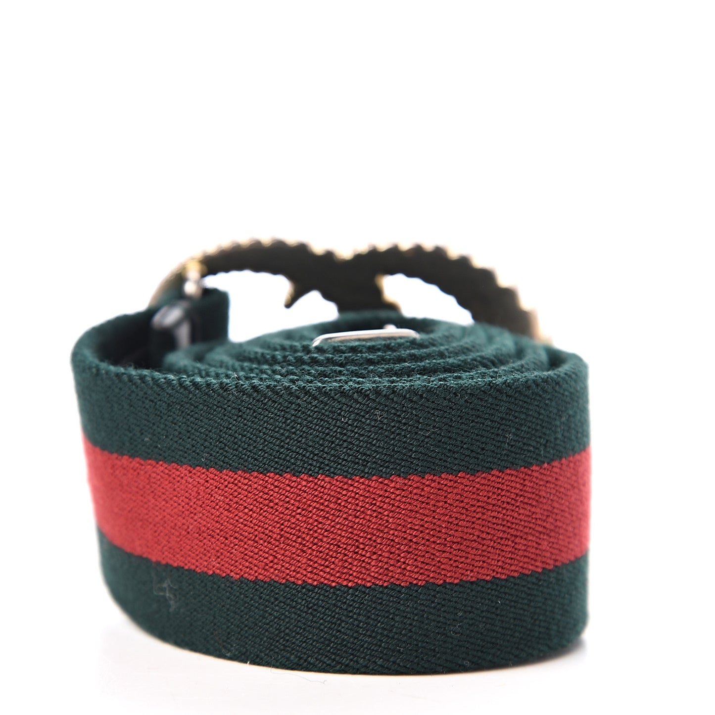 Canvas Torchon Double G Web Belt 85 34 Verde