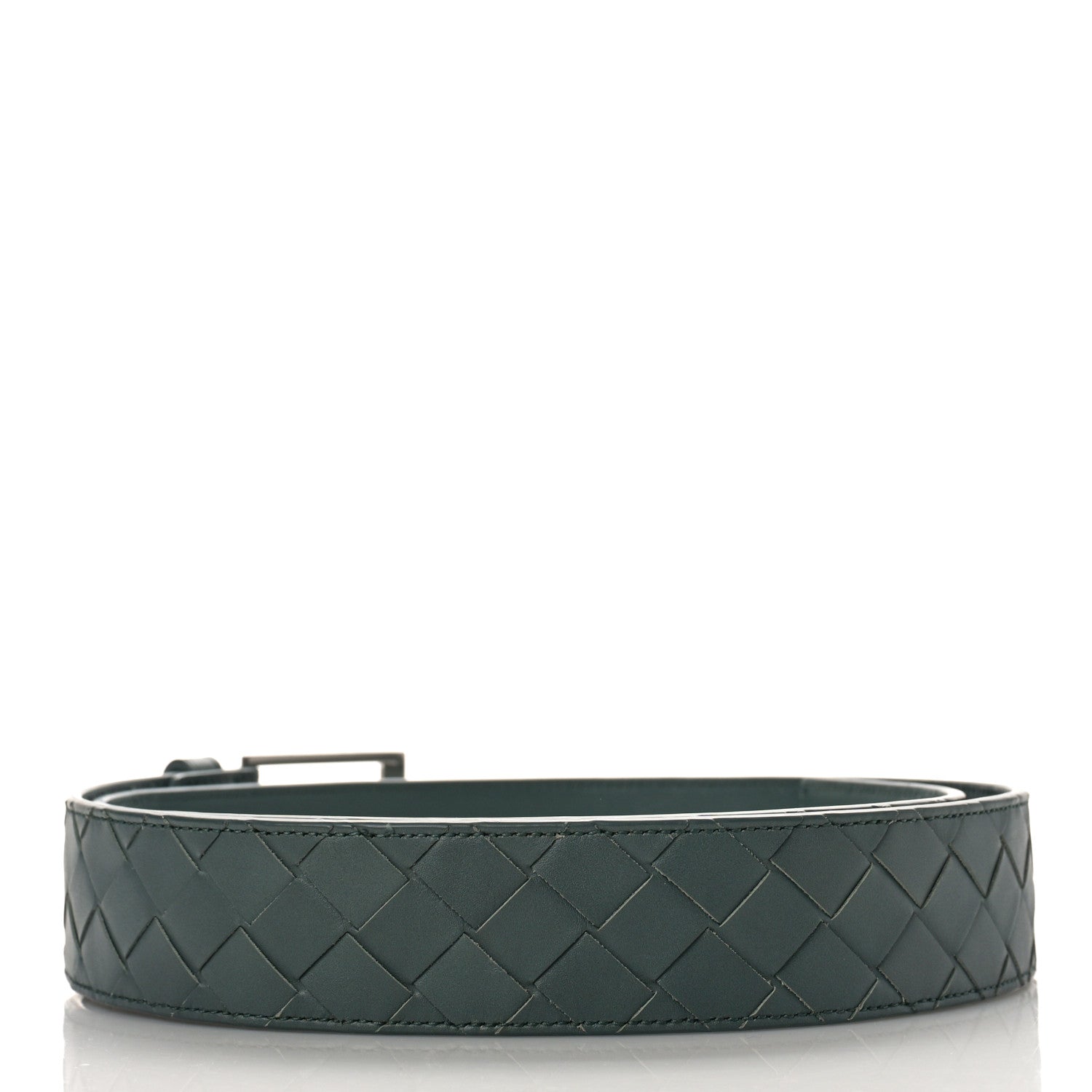 Bottega Veneta Nappa Intrecciato Belt 95 38 Slate 2 of 5