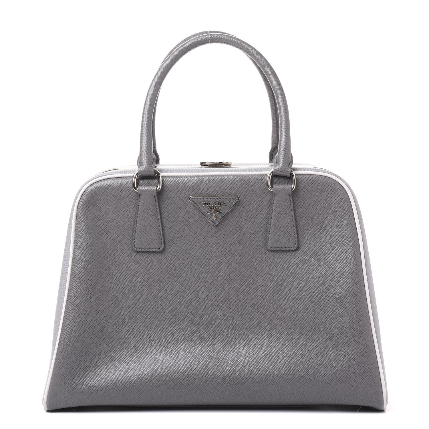 Prada Saffiano Lux Pyramid Bag Marmo 1 of 8