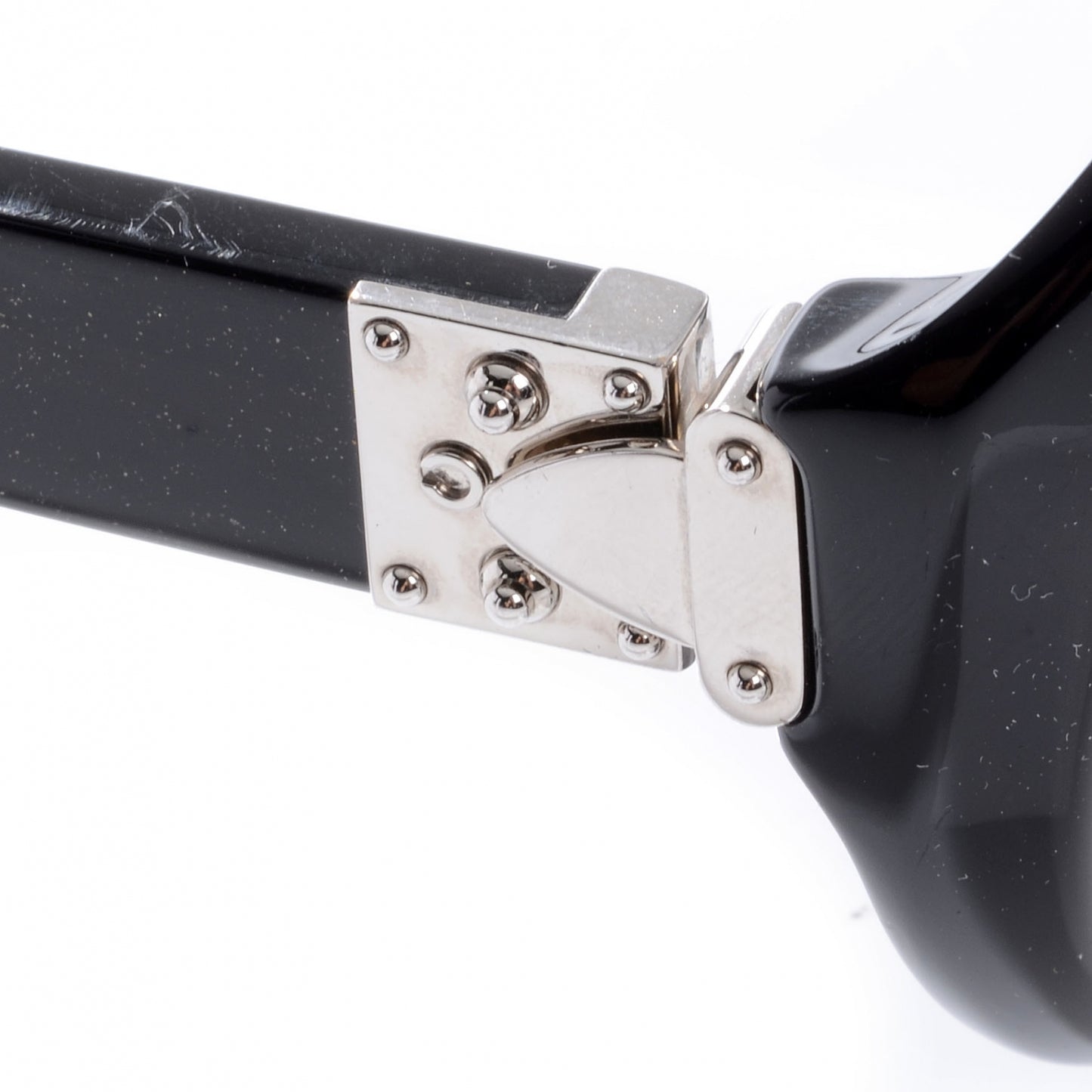 Oversized Soupcon Sunglasses Black Glitter