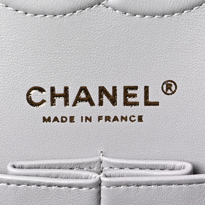 Chanel Caviar Quilted Medium Double Flap Grey 6 of 8
