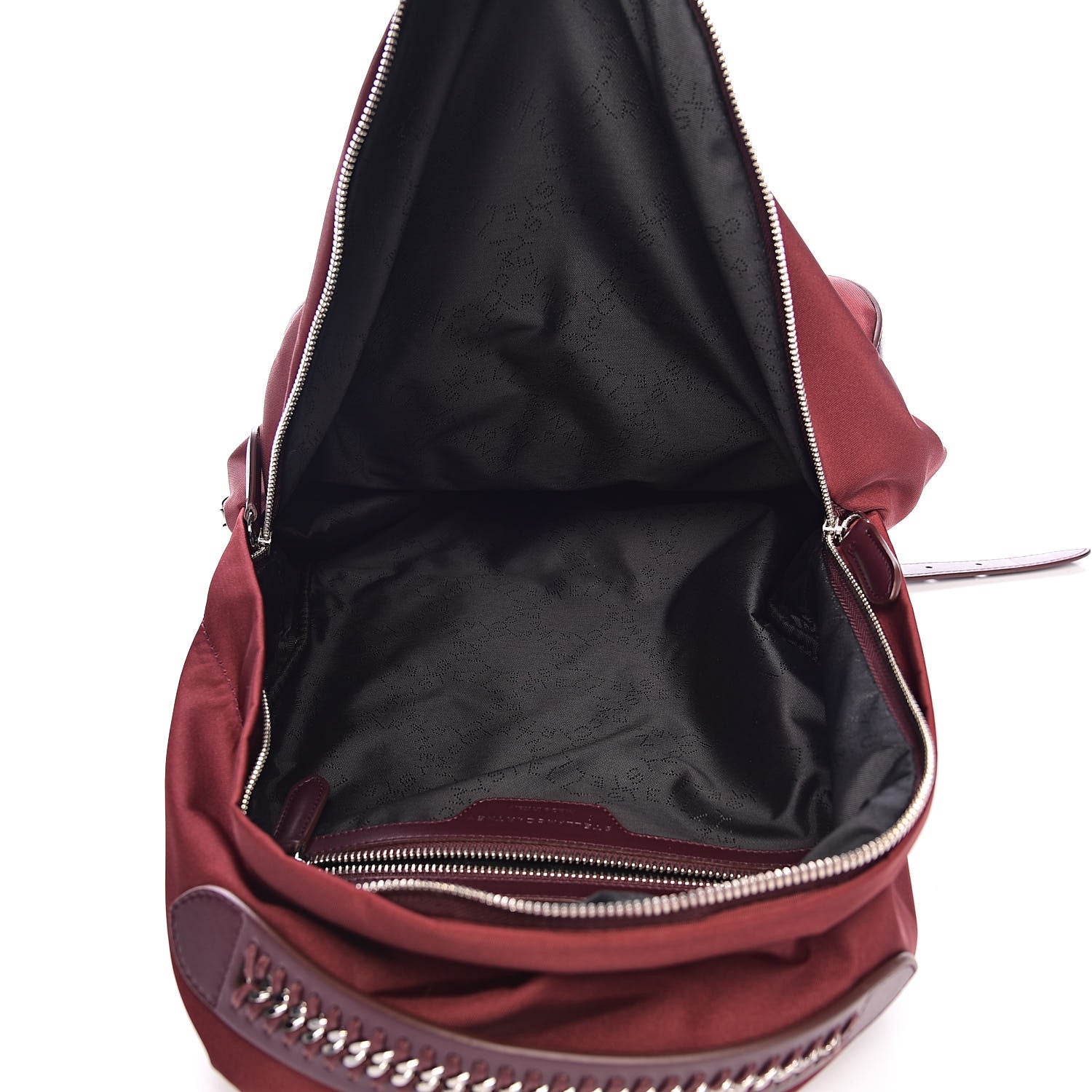 Stella McCartney Nylon GO Backpack Burgundy 5 of 10