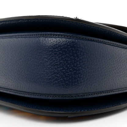 Gucci Calfskin Kaleidoscope Medium Bamboo 1947 Top Handle Bag Blue Orange Multicolor Blue Agata 9 of 10