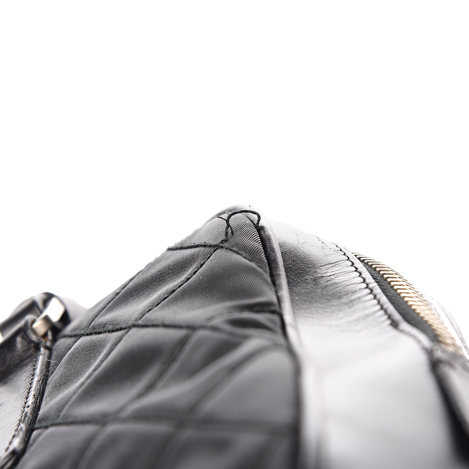 Prada Nylon Tessuto Impuntu Quilted Shoulder Bag Black 7 of 10