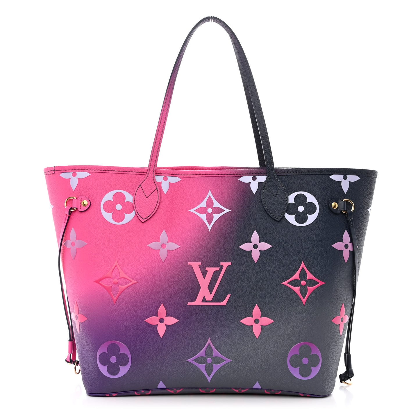 Monogram Giant Spring In The City Neverfull MM Midnight Fuchsia