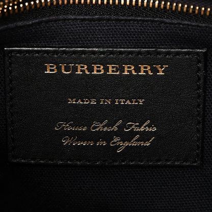 Burberry Grainy Calfskin House Check Small Banner Tote Red 6 of 9