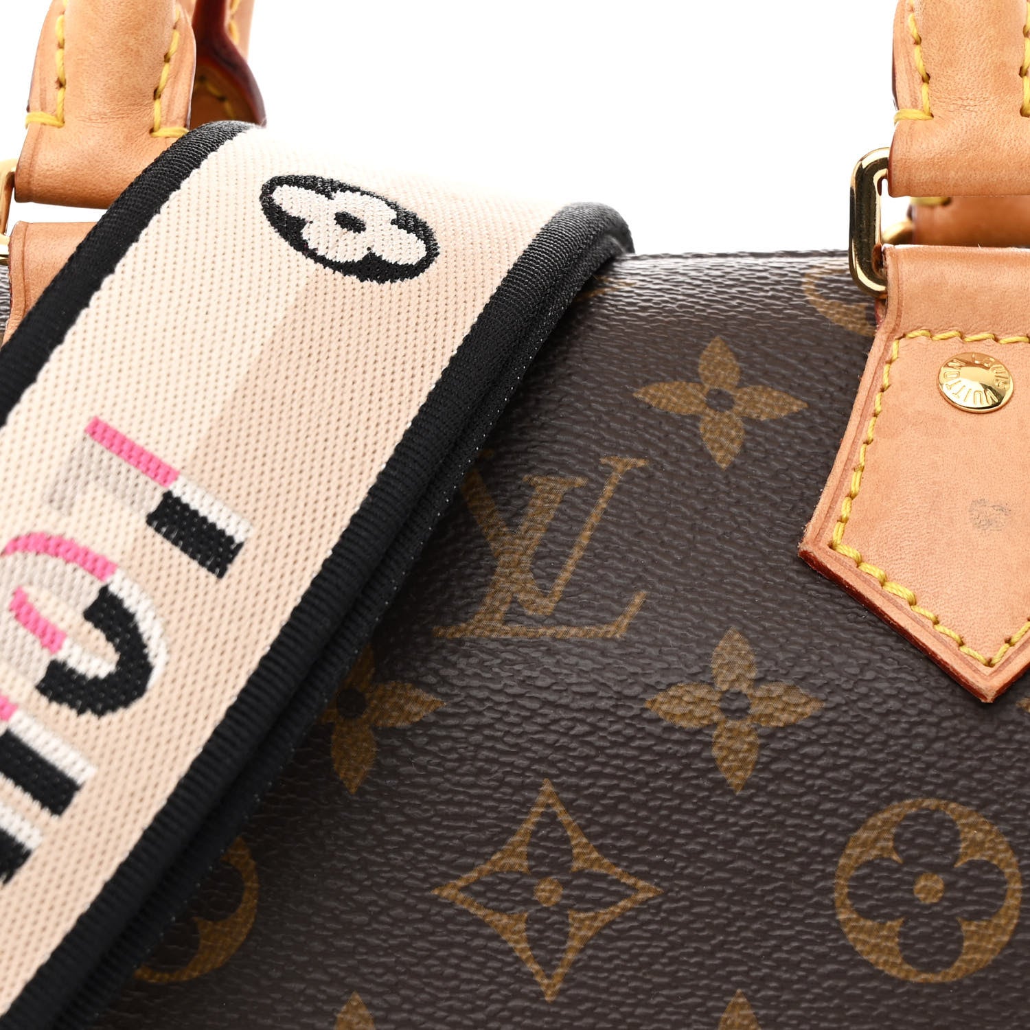 Louis Vuitton Monogram Speedy Bandouliere 20 Black 7 of 14