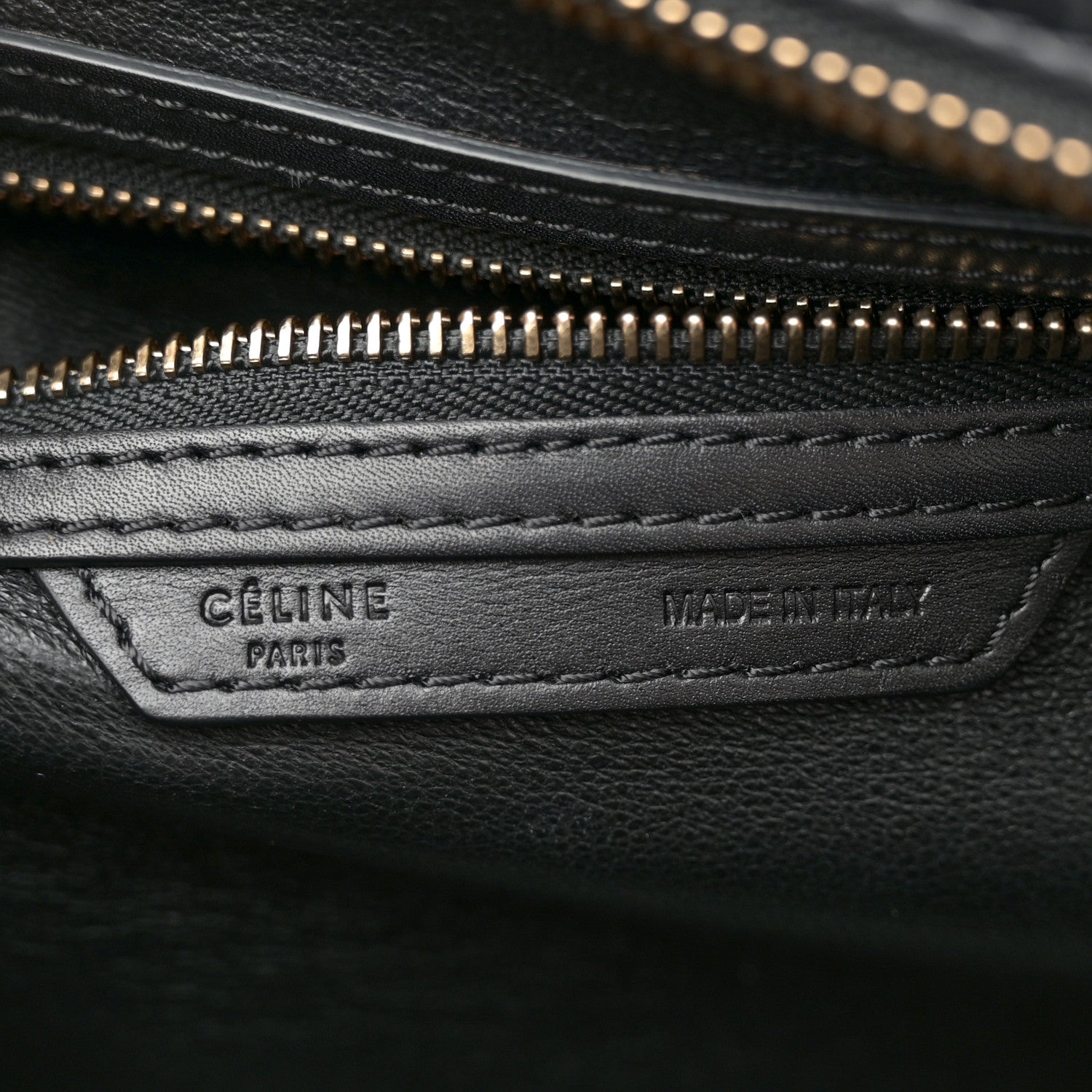 Celine Leopard Pony Hair Mini Luggage Black 6 of 10