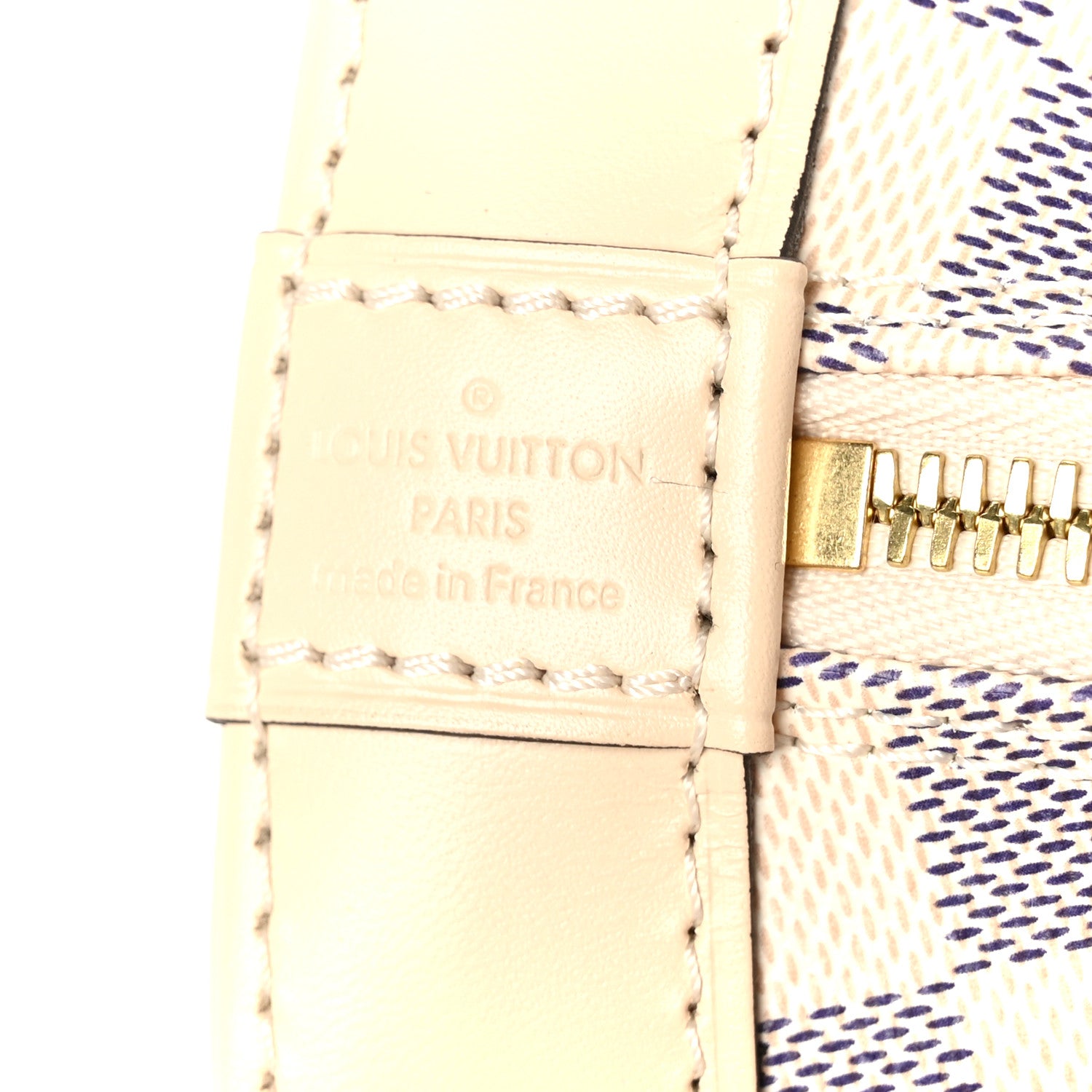 Louis Vuitton Damier Azur Braided Alma BB 9 of 13