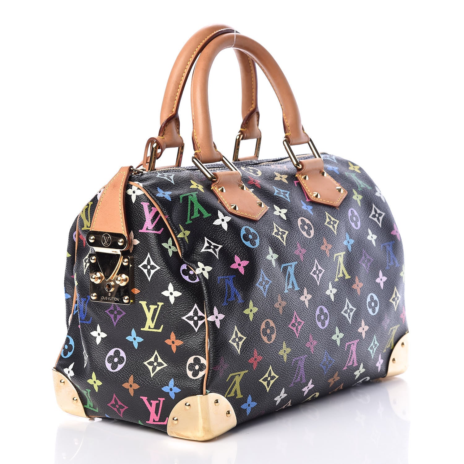 Louis Vuitton Monogram Multicolor Speedy 30 Black 3 of 16