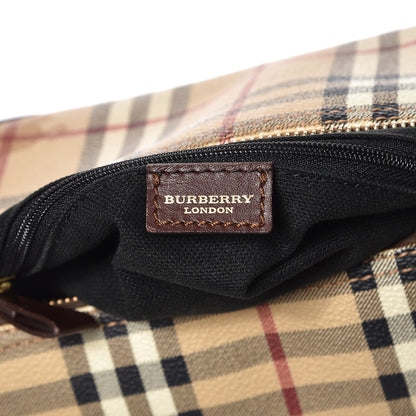 Burberry Haymarket Check Studded Barrel Bag Chocolate 6 of 8