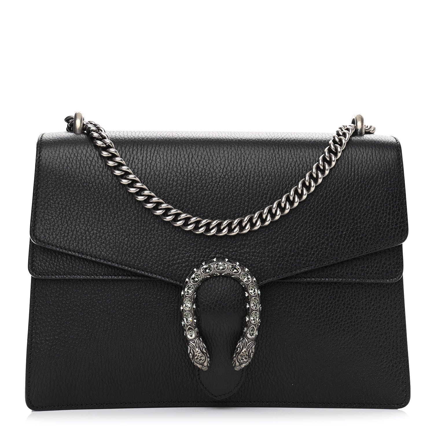 Gucci Dollar Calfskin Crystal Medium Dionysus Shoulder Bag Black Black Diamond 1 of 11