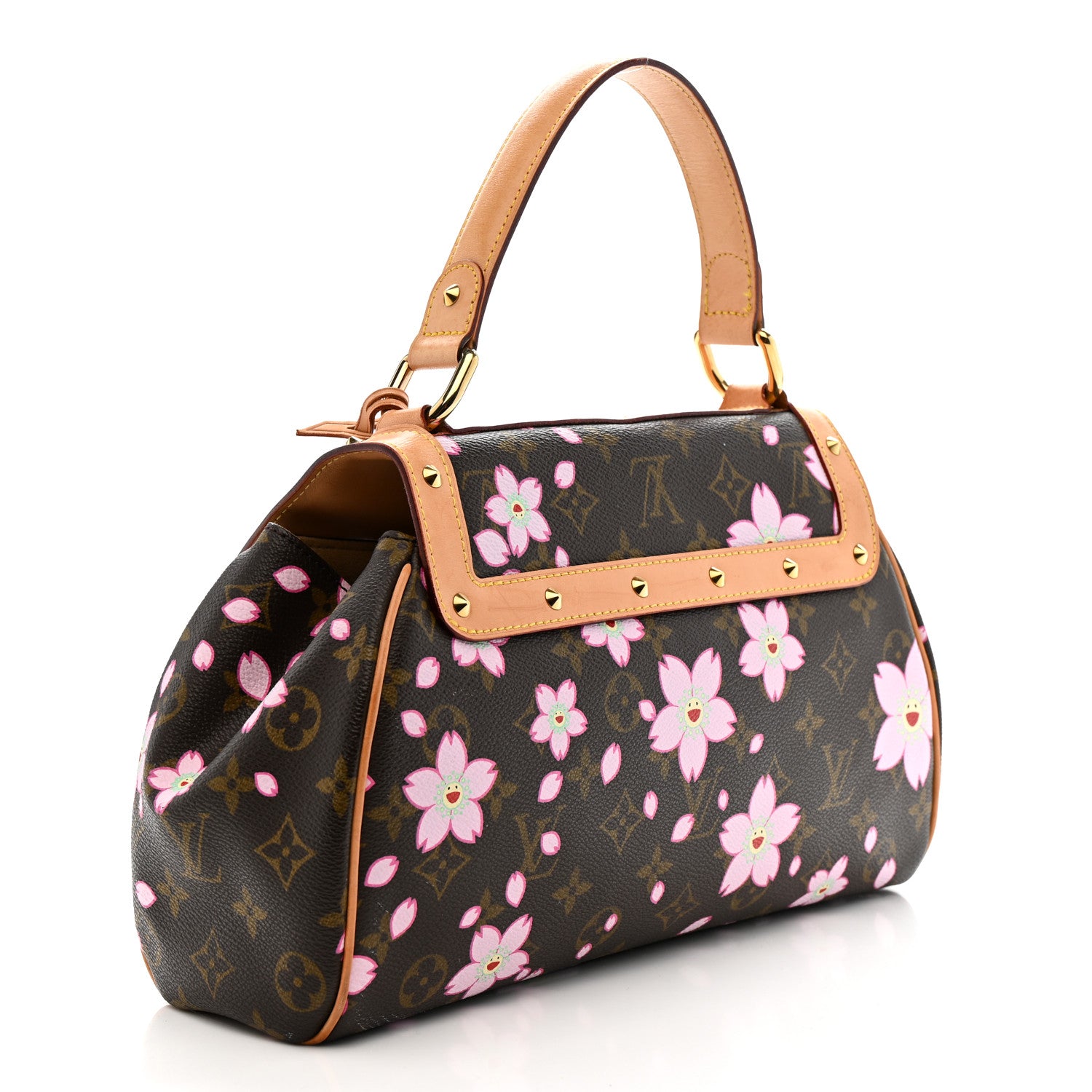 Louis Vuitton Monogram Cherry Blossom Sac Retro Bag Brown 3 of 16