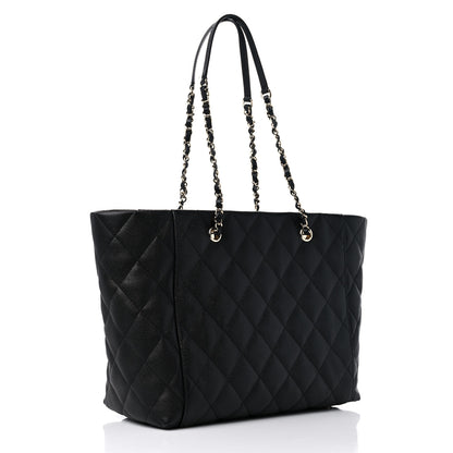 Chanel Caviar Quilted Large Shopping Tote Black 3 of 10