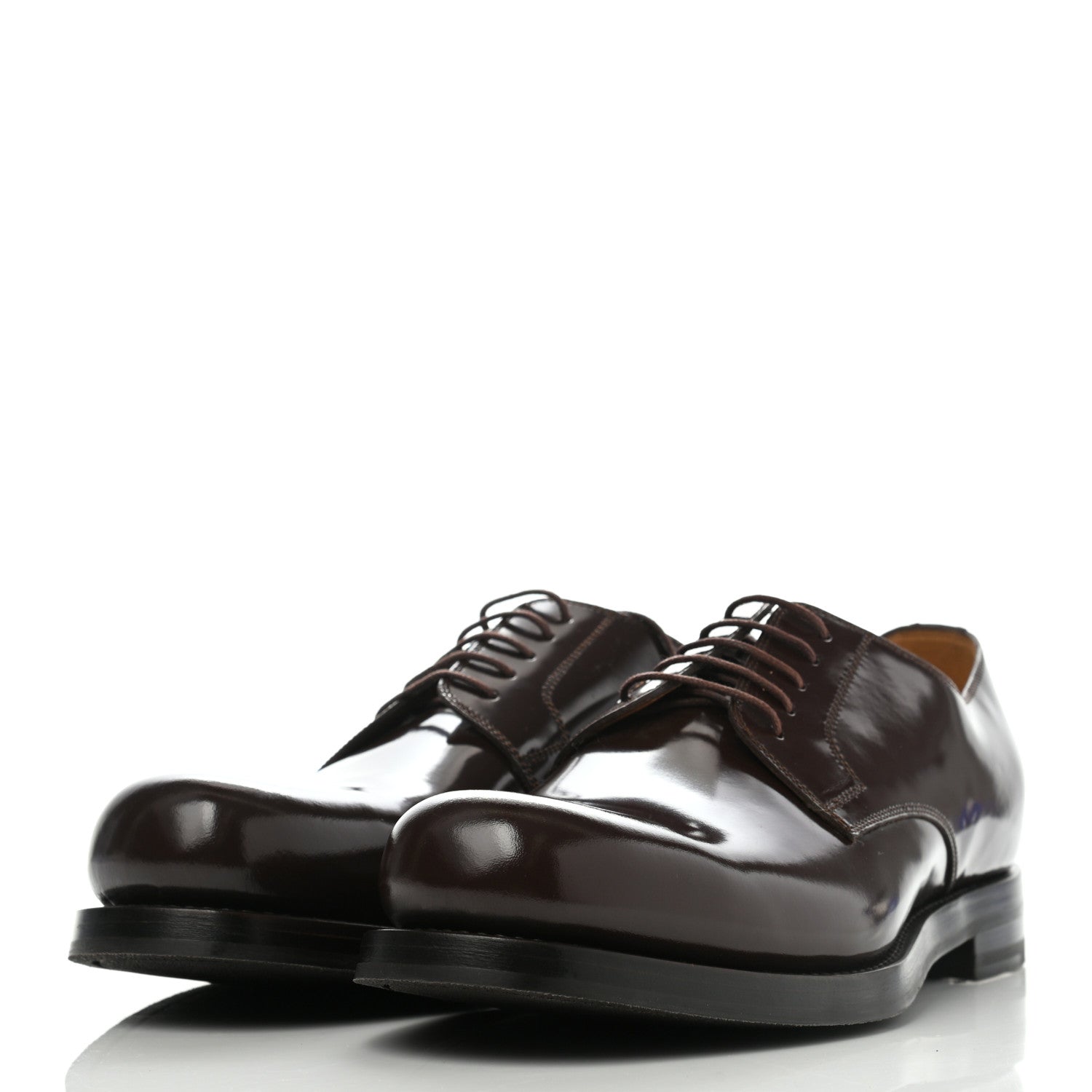 Gucci Calfskin Shade Lux Mens Lace Up Oxfords 8.5 Cocoa 3 of 15