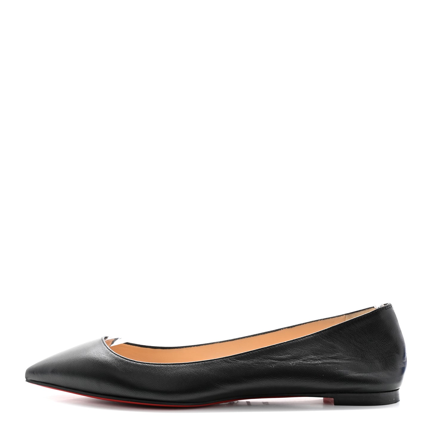 Shiny Nappa Ballalla Flats 38.5 Black