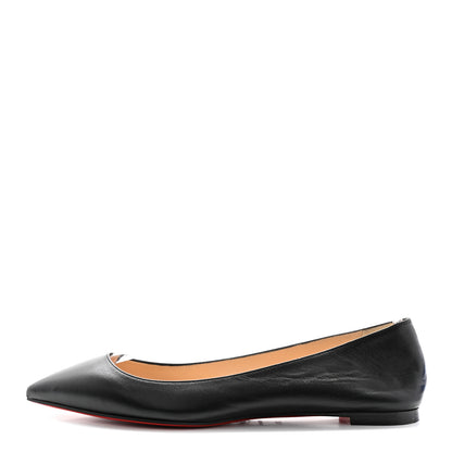 Christian Louboutin Shiny Nappa Ballalla Flats 38.5 Black 1 of 10