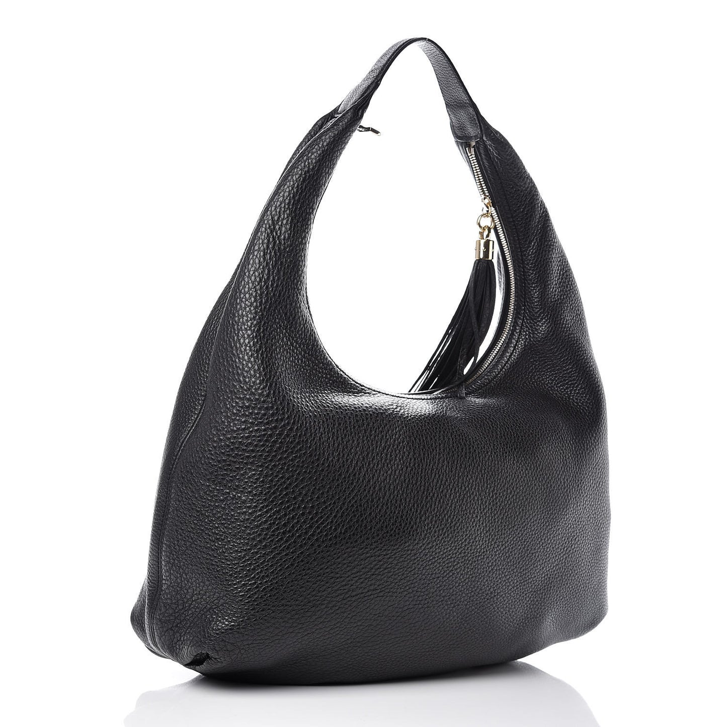 Pebbled Calfskin Soho Hobo Black