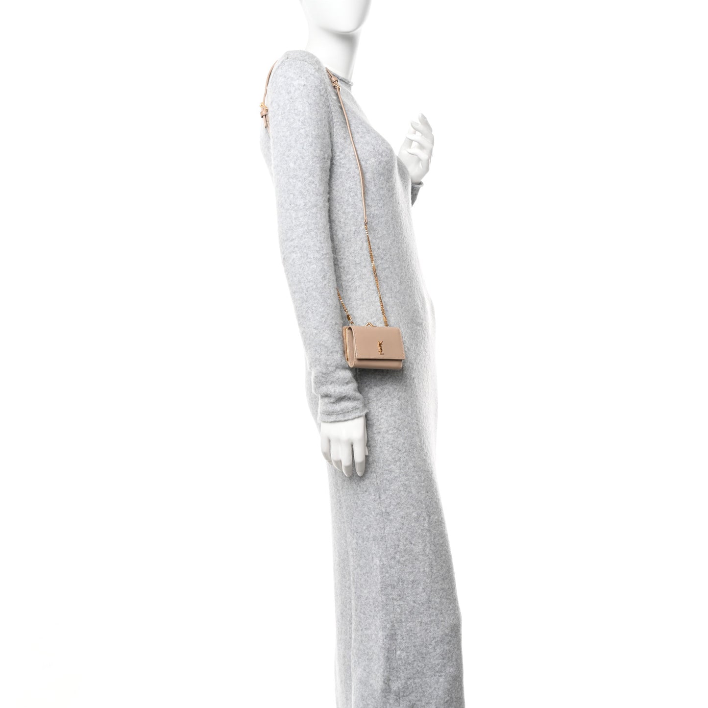 Smooth Calfskin Monogram Rider Belt Bag Taupe