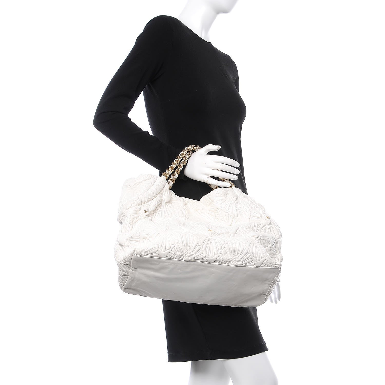 Chanel Lambskin Quilted Large Ca D'Oro Tote Ivory 2 of 7