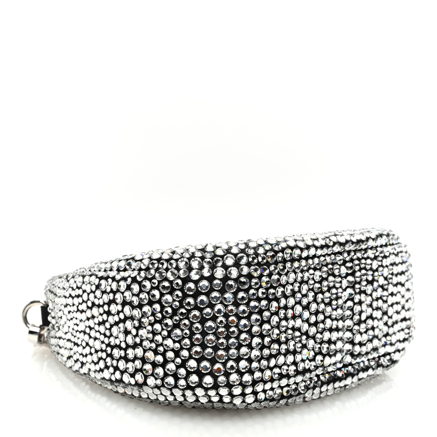 Miu Miu Crystal Silk Starlight Mini Wander Hobo Black 5 of 11