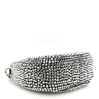 Miu Miu Crystal Silk Starlight Mini Wander Hobo Black 5 of 11