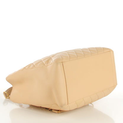 Chanel Caviar Quilted Grand Shopping Tote GST Beige Clair 4 of 7