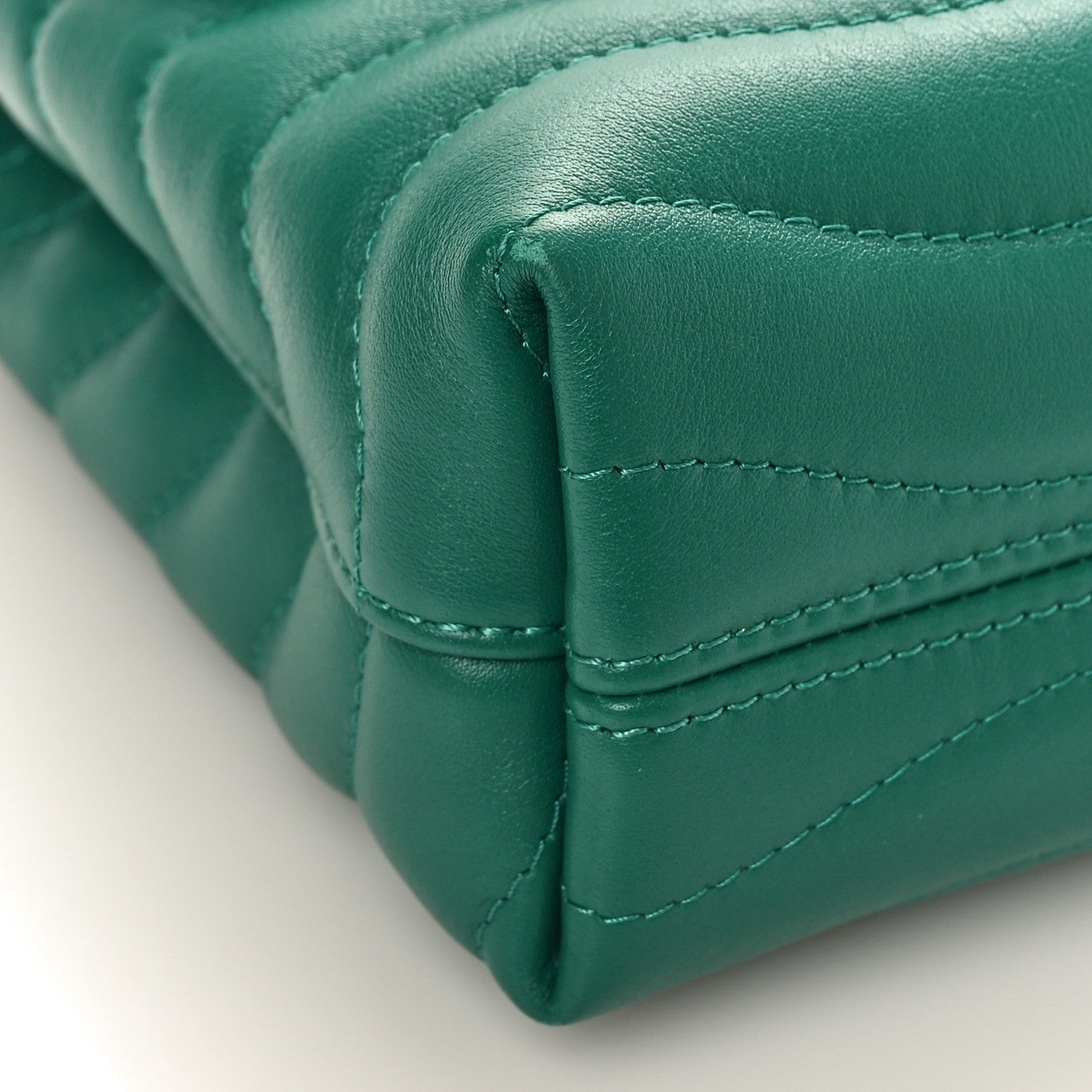 Louis Vuitton Calfskin New Wave Chain Bag MM NM Emerald 8 of 9