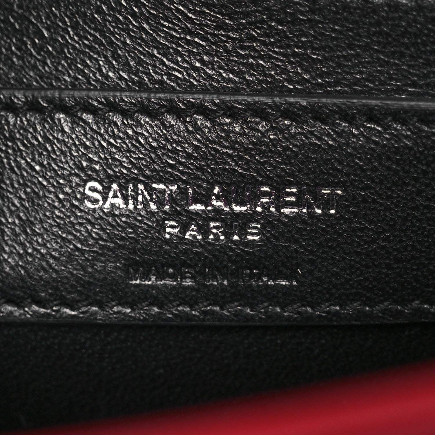 Saint Laurent Grain De Poudre Small Classic Monogram Kate Tassel Satchel Red 6 of 12