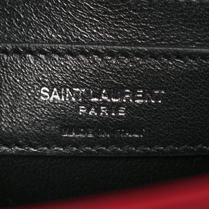 Saint Laurent Grain De Poudre Small Classic Monogram Kate Tassel Satchel Red 6 of 12