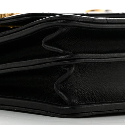 Chanel Lambskin Quilted Coco Clips Mini Wallet On Chain WOC Black 9 of 11