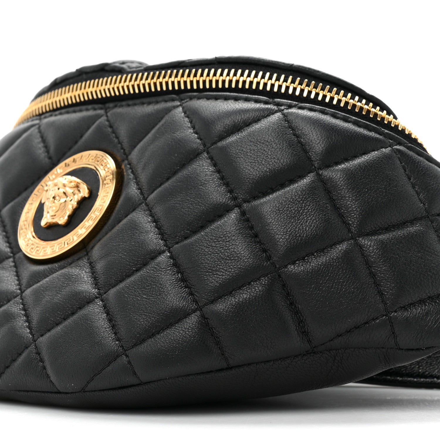 Versace Nappa Quilted Medusa Belt Bag Black 8 of 9