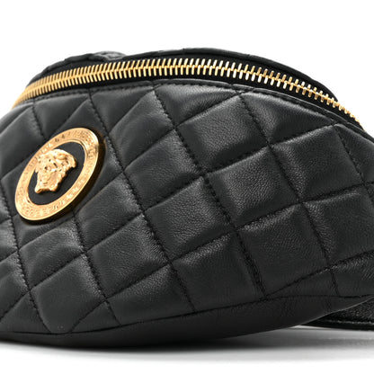 Versace Nappa Quilted Medusa Belt Bag Black 8 of 9