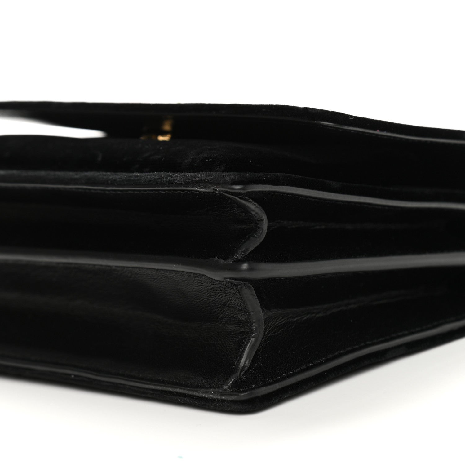 Saint Laurent Velvet Small Monogram Sunset Black 8 of 8