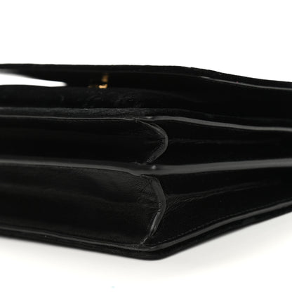 Saint Laurent Velvet Small Monogram Sunset Black 8 of 8