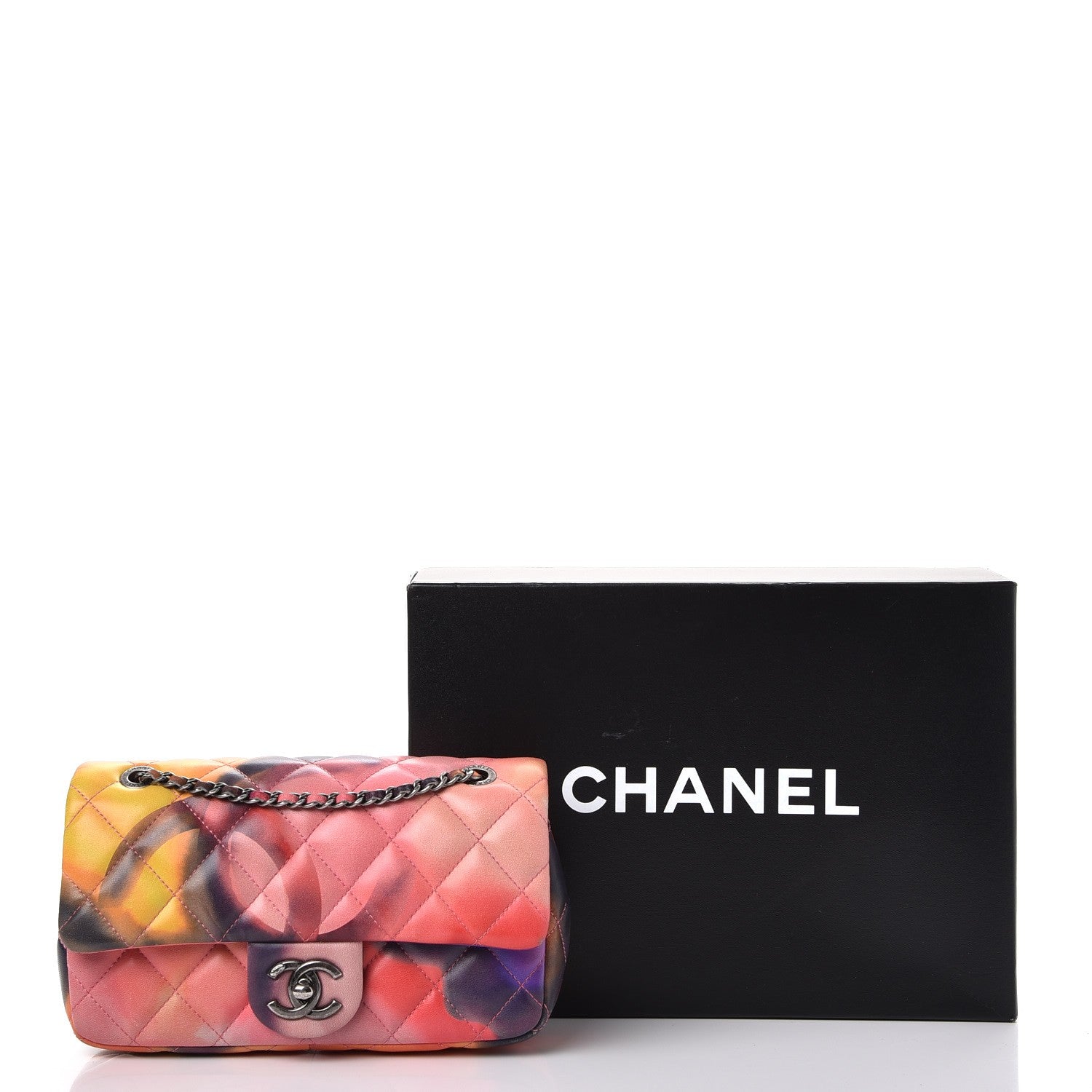 Chanel Printed Lambskin Quilted Small Flower Power Flap 11 of 11