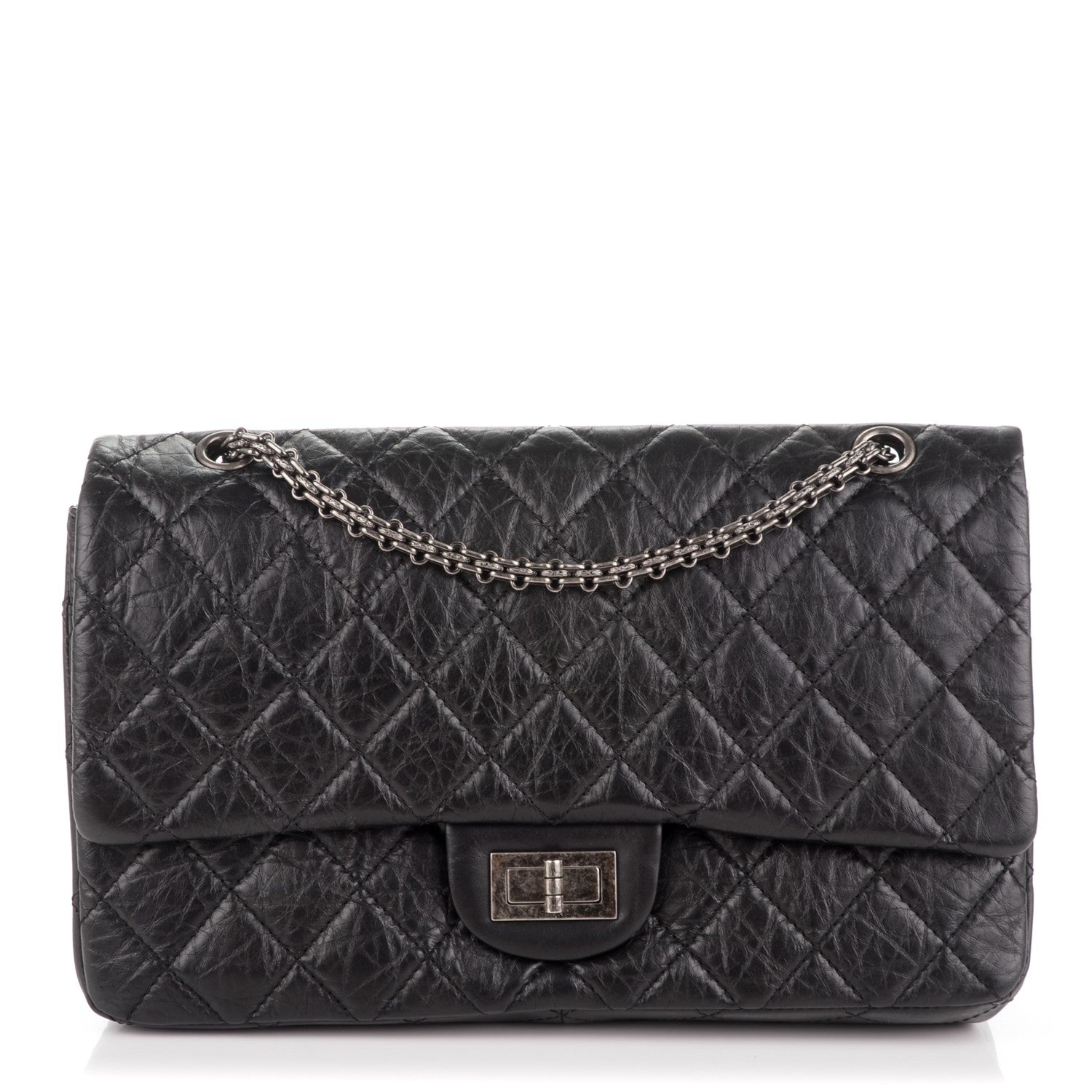Chanel Aged Calfskin Quilted 2.55 Reissue 227 Flap Black 1 of 8