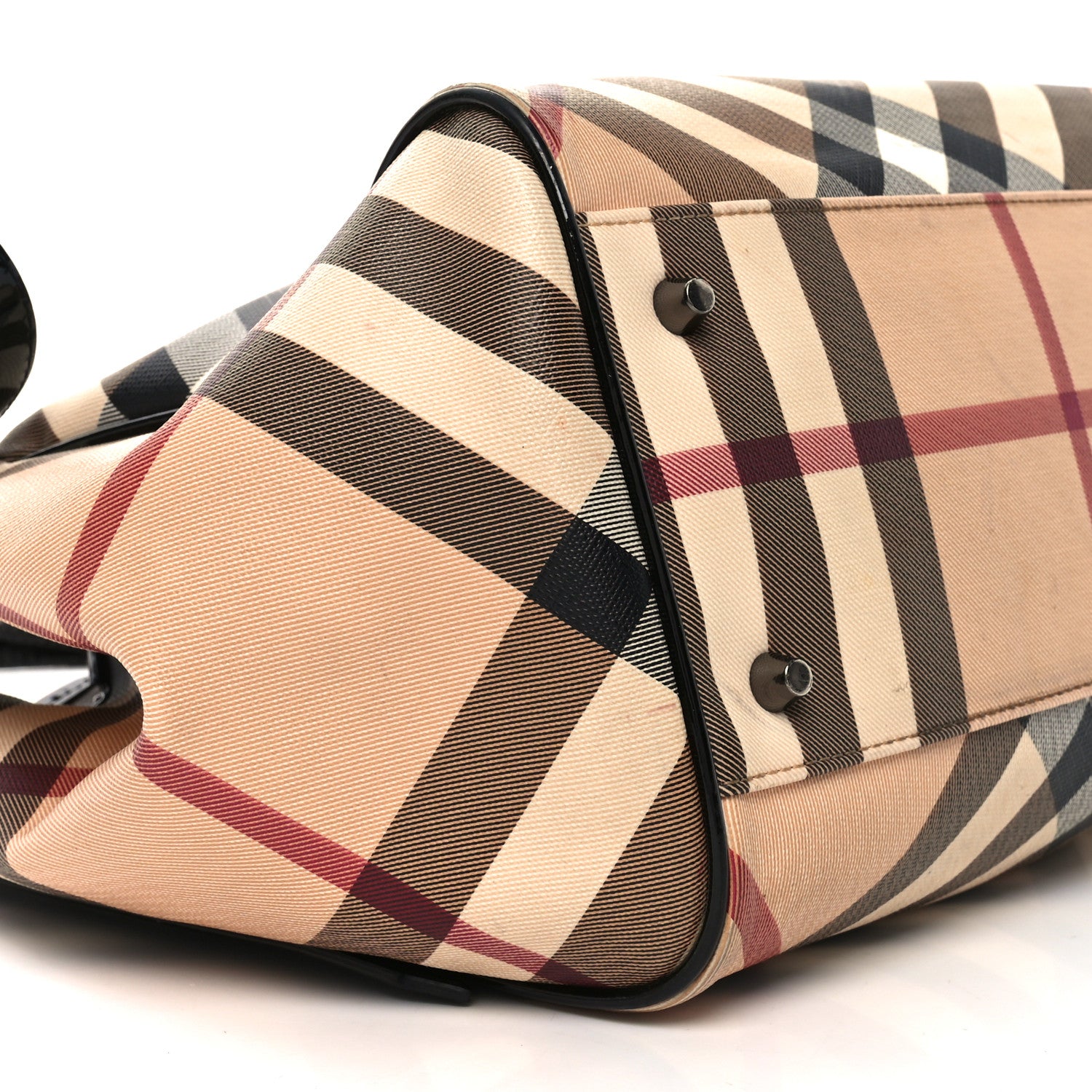 Burberry Nova Check Small Canterbury Tote Black 9 of 12