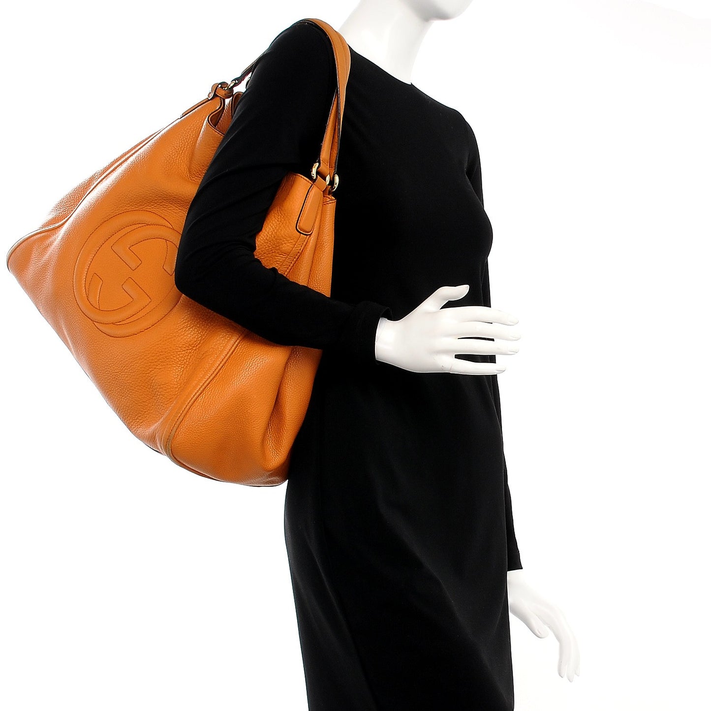 Cellarius Calfskin Large Soho Shoulder Bag Curcuma