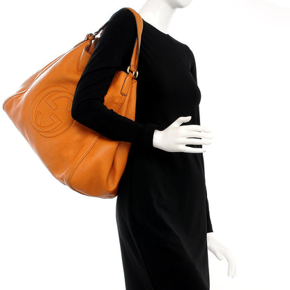 Gucci Cellarius Calfskin Large Soho Shoulder Bag Curcuma 2 of 10