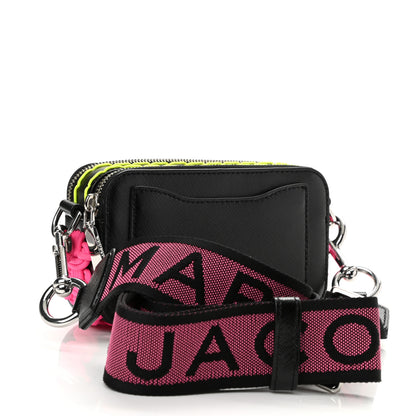 Marc Jacobs Saffiano Whipstitched Small Snapshot Camera Bag Black 3 of 9